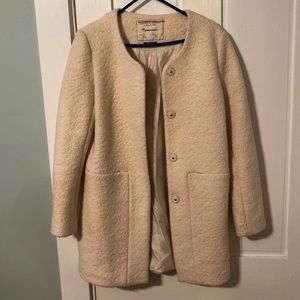 Anthropologie Cartonnier Pink Teddy Coat
